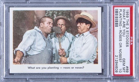 1959 Fleer "Three Stooges" #69 "What Are You… " – PSA GEM MT 10
